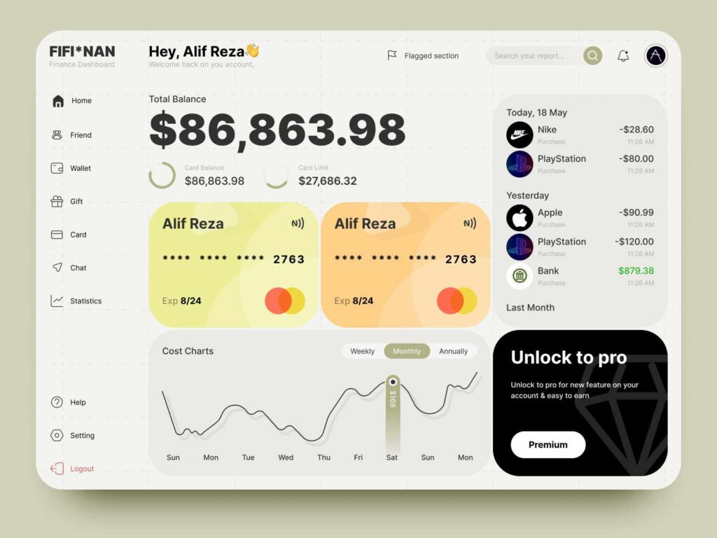 Fintech UI Design